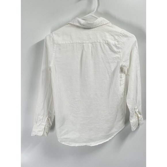 Janie and Jack Bundle of 4 Button Up Linen Collared Shirts Sz 8 - Picture 8 of 10